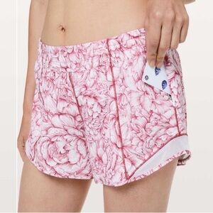 lululemon athletica Pink Floral Athletic Shorts